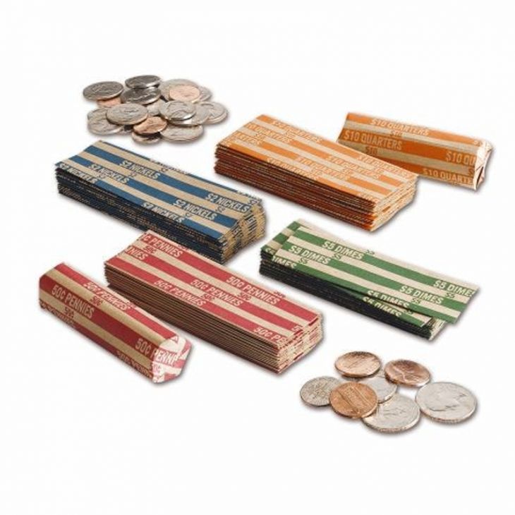 Money Handling Supplies: Coin Wrappers Flat (1000 per box) main image